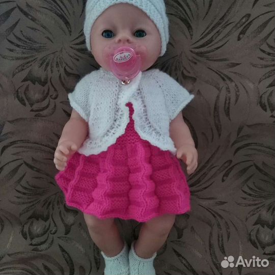 Вязаная одежда для беби бон и подобных кукол