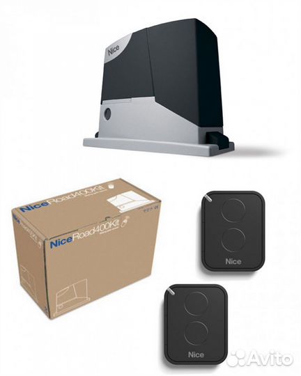 Привод для откатных ворот nice RoadKit 413