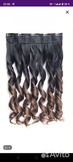 Волосы на заколках