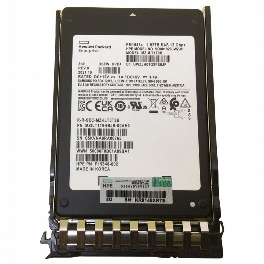 [P41555-001] Жесткий Диск Hp P41555-001 1.92tb Sas 2,5" Ssd