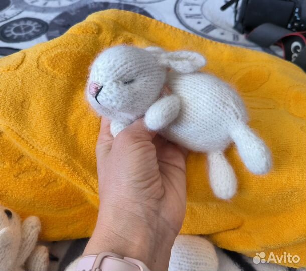 Зайка крольченок, мишка, котик, ручная работа