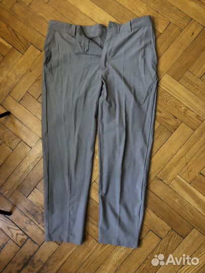 Брюки серые мужские shein