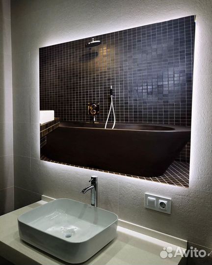 Зеркало с подсветкой в ванную