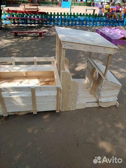 Детская песочница деревянная