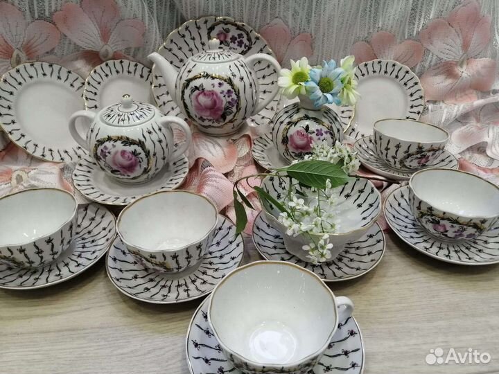Чайный сервиз 22 предмета. лфз 