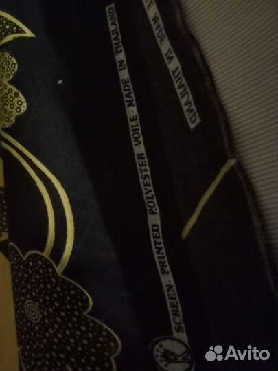 Ткань плательная с каймой