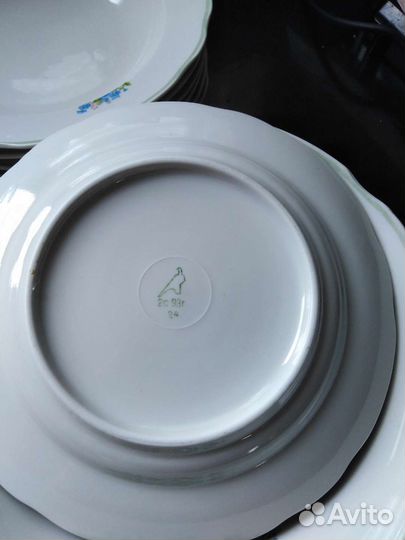 Набор тарелок фарфор