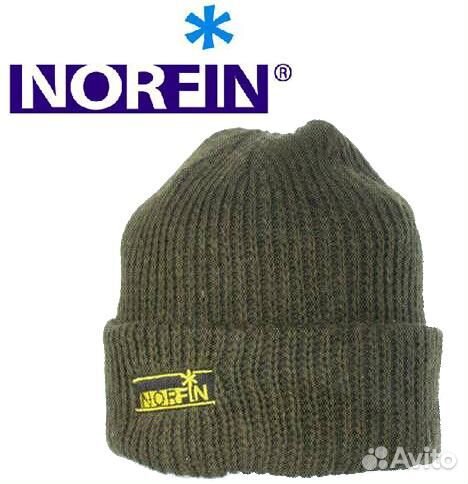 Шапка шерстяная вязаная Norfin с подкладкой из фли