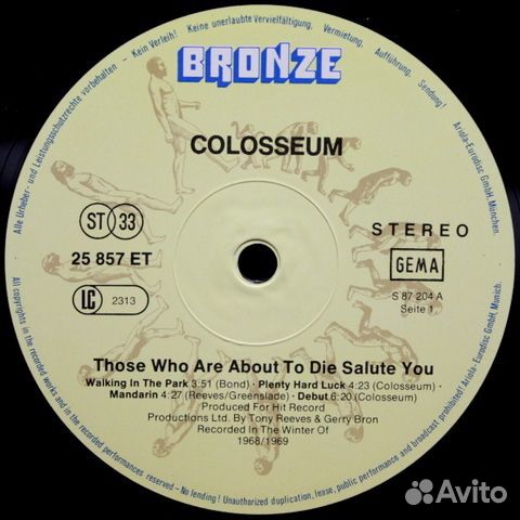Colosseum / Those Who Are About To Die Salute You