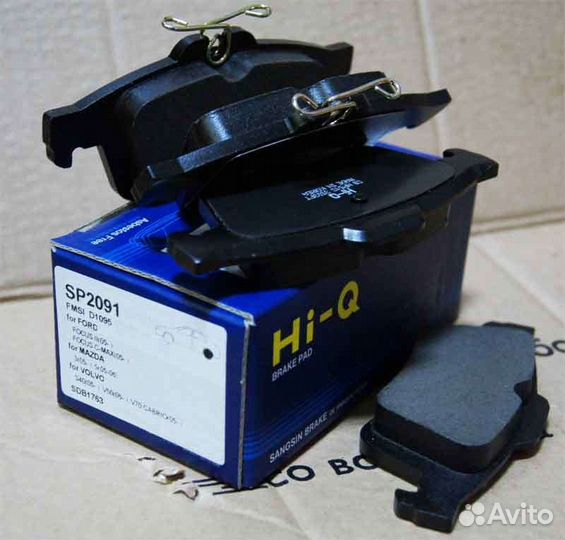 Тормозные колодки Sangsin Hi-Q SP1260 и SP2091