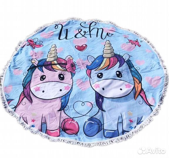 Полотенца плед пляжные круглые новые