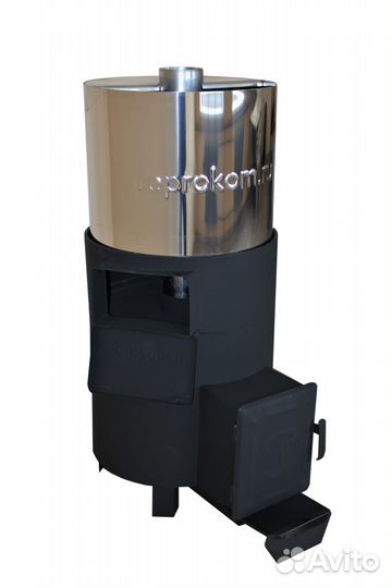 Печь для бани сталь 8мм, бак из нержавеющей стали