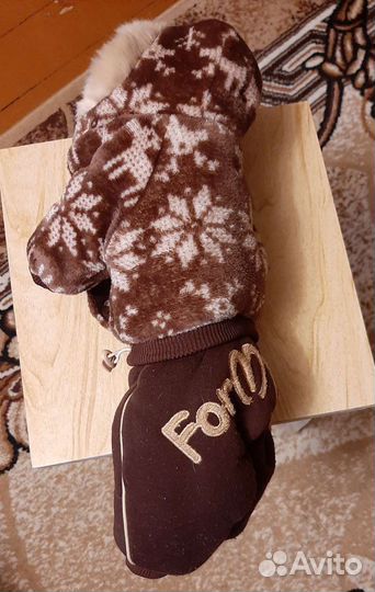 Зимний комбинезон для маленьких собак