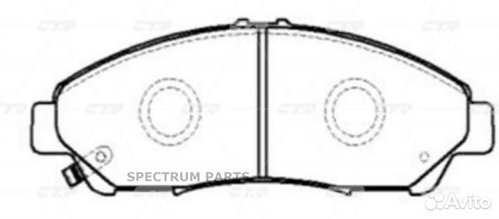 Ckho-26 GK0343 Колодки тормозные дисковые перед CT