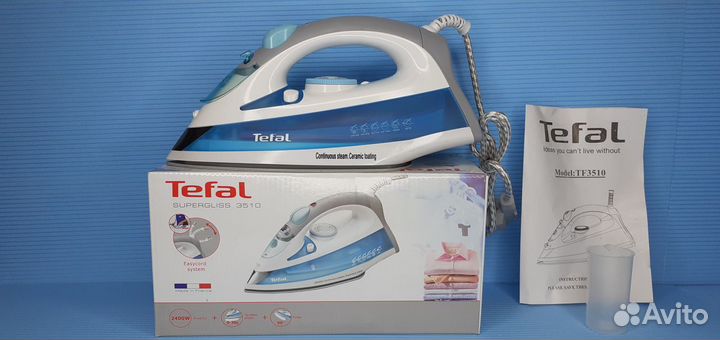 Новый утюг Tefal 2400вт Supergliss Металлокерамика