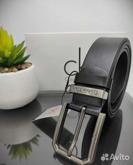 Кожаный Мужской ремень Calvin Klein