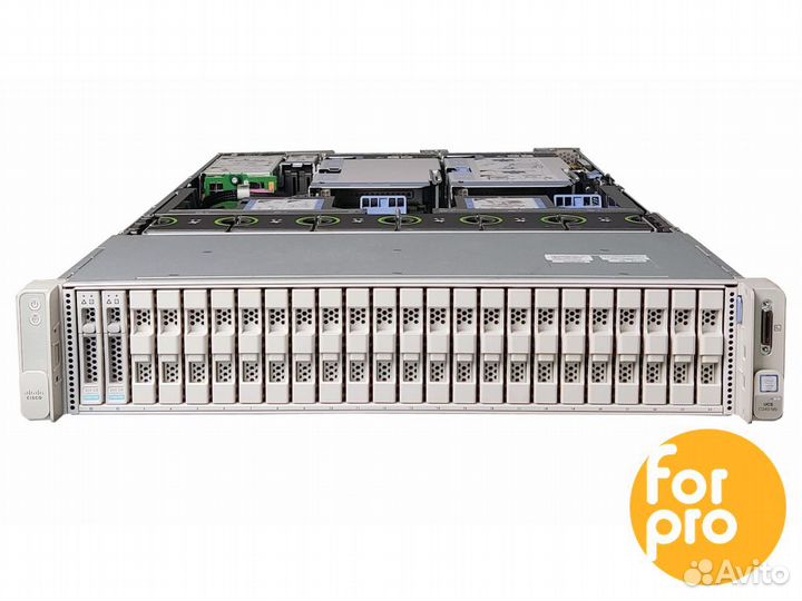 Сервер cisco UCS c240 M5 24SFF 2x6162Plat 96GB