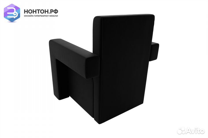 Кресло Рамос микровельвет черный