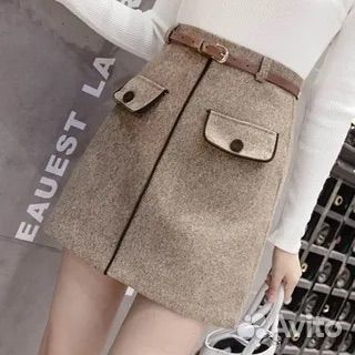 Юбка шорты теплая