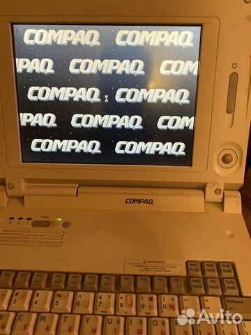 Рабочий ноутбук раритет compaq elite 4/50 e