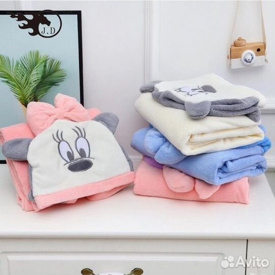 Детское полотенце с капюшоном Пончо