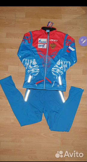 Лыжный разминочный костюм KV plus сборной России