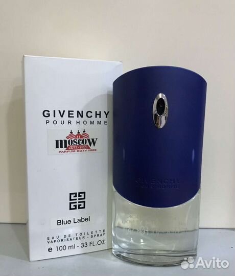 Тестер Живанши Blue Label Блю Лейбл духи