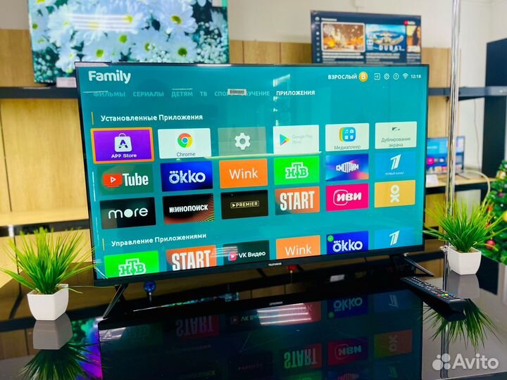 Телевизор Smart Tv 43 4k UHD Android TV Telefunken