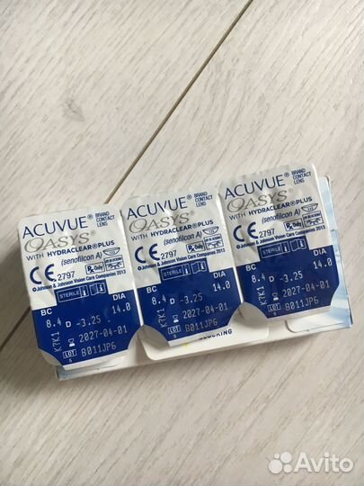 Линзы контактные acuvue oasys двухнедельные -3.25