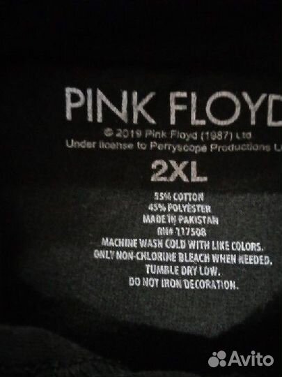 Тёплое Худи Pink Floyd original U.S. XXL