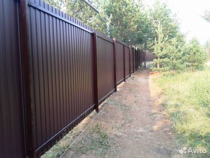 Заборы из профлиста