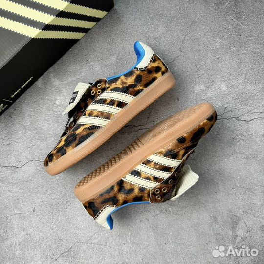 Кроссовки Adidas Samba Pony Leopard (Леопардовые)