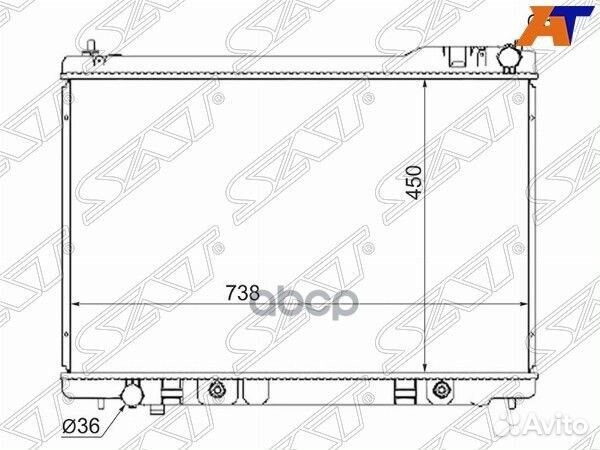 Радиатор Infiniti FX35 06-08 / FX45 02-09