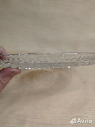 Поднос хрустальный СССР