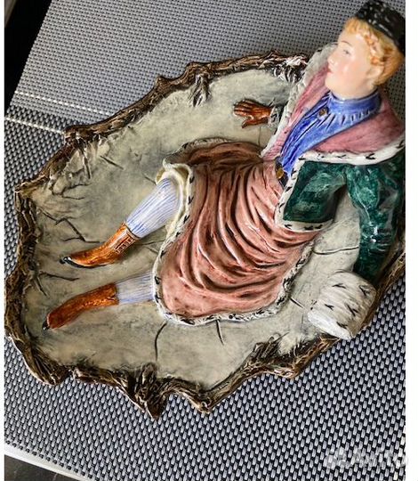 Антик фарфор Дама фигуристка 19 век Германия