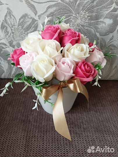 Мыльные розы букеты