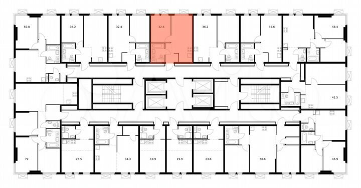 1-к. квартира, 32,6 м², 16/33 эт.