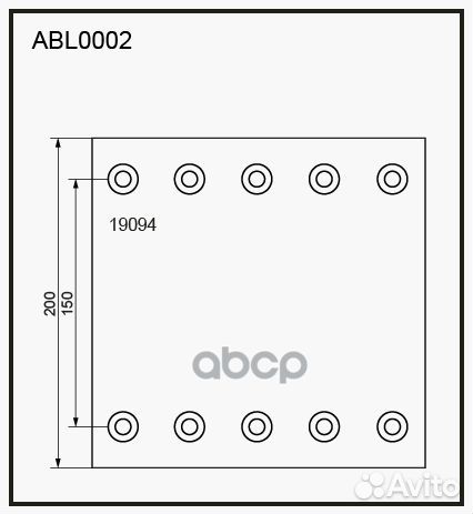 Накладки тормозные,комплект STD / WVA (19094) H