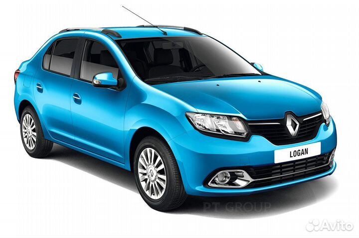 Рейлинги PT Renault Logan с 2014, серебристые