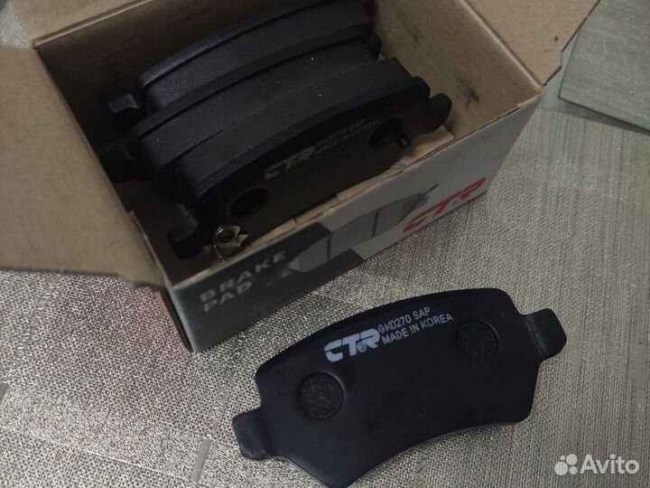 Колодки задние дисковые GK0270 CTR