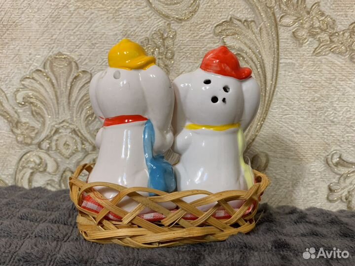 Набор для специй зайчики на подставке