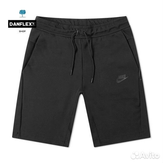Шорты Nike Tech fleece (черн.)