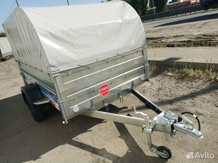 Легковой прицеп с доп бортом и тентом