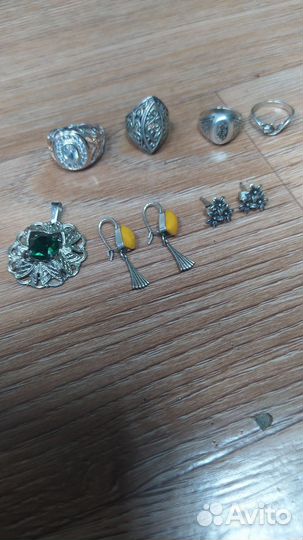Ювелирные серебряные украшения СССР