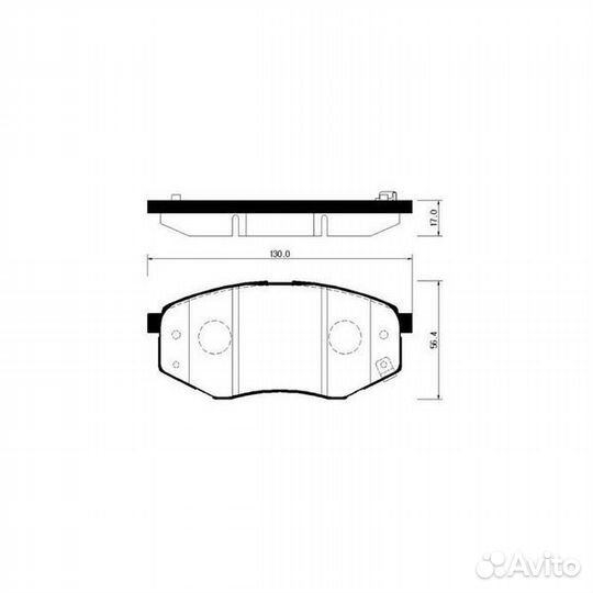 Колодки тормозные передние HSB HP0041