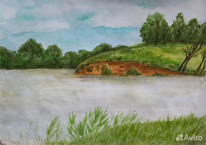 Акварельный пейзаж