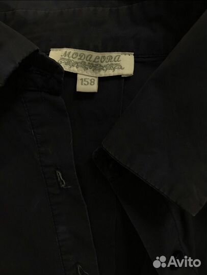 Рубашка синяя для девочки