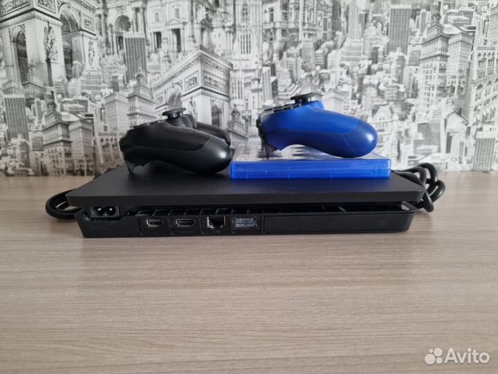 Sony PS4 Slim 500gb + 2 геймпада + 9 игр