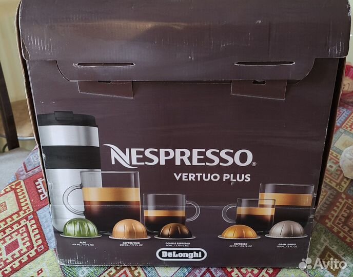 Кофемашина капсульная Delondhi Nespresso Vertuo +