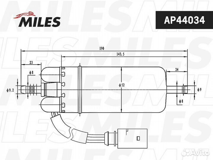 Бензонасос Miles, AP44034